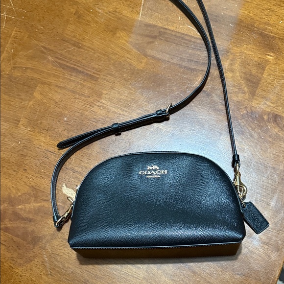 Coach Handbags - Coach Black Leather Crossbody Bag